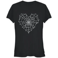 Junior's Lost Gods Halloween Heart Spider Web T-Shirt -Wear for all Store GUEST bb097440 cddc 4ae5 a2b7 a0cacc8880d4