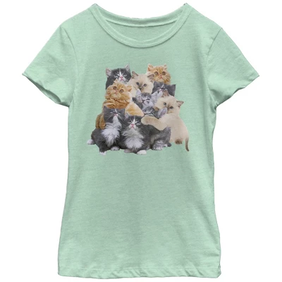 Girl's Lost Gods Cute Kitten Group Hug T-Shirt 2 Girl's Lost Gods Cute Kitten Group Hug T-Shirt - Image 2