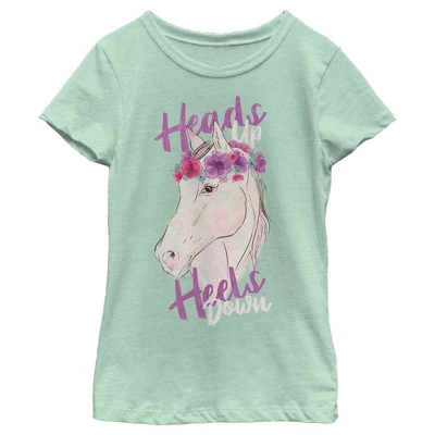 Girl's Lost Gods Floral Horse Love At First Ride T-Shirt 7 Girl's Lost Gods Floral Horse Love At First Ride T-Shirt - Image 7