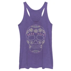 Women's Lost Gods Halloween Sugar Skull Racerback Tank Top -Wear for all Store GUEST c5d3f760 d11a 48da 949f 0906a8c6b6d4