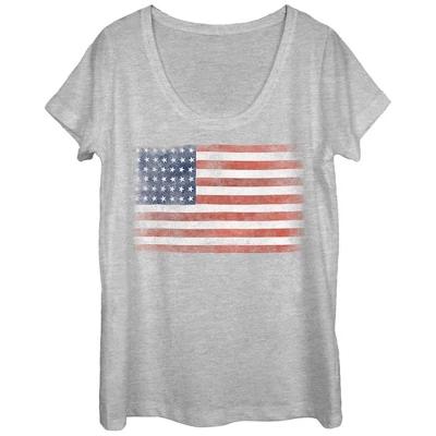Women's Lost Gods Fourth Of July Flag Scoop Neck 2 Women's Lost Gods Fourth Of July Flag Scoop Neck - Image 2