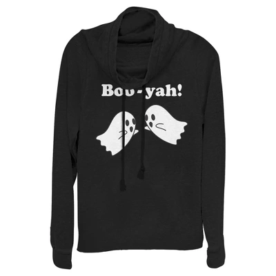 Junior's Lost Gods Halloween Boo-Yah! Cowl Neck Sweatshirt 3 Junior's Lost Gods Halloween Boo-Yah! Cowl Neck Sweatshirt - Image 3