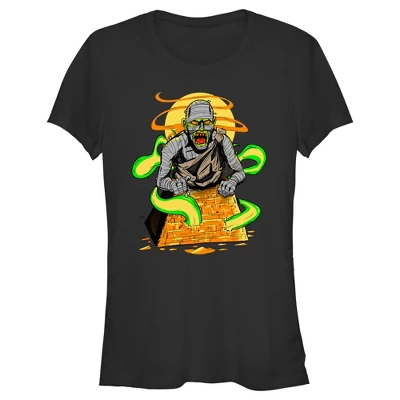 Junior's Lost Gods Halloween Mummy Scene T-Shirt 3 Junior's Lost Gods Halloween Mummy Scene T-Shirt - Image 3
