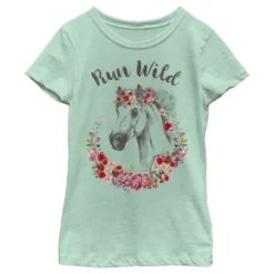 Girl's Lost Gods Floral Horse Love At First Ride T-Shirt 18 Girl's Lost Gods Floral Horse Love At First Ride T-Shirt -Wear for all Store GUEST de82d1ec 0499 4113 8b7d 5b7a7e84ebd5