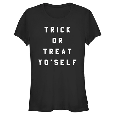 Junior's Lost Gods Halloween Trick Or Treat Yo' Self T-Shirt 3 Junior's Lost Gods Halloween Trick Or Treat Yo' Self T-Shirt - Image 3
