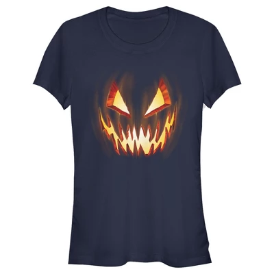 Junior's Lost Gods Evil Pumpkin Face T-Shirt 3 Junior's Lost Gods Evil Pumpkin Face T-Shirt - Image 3