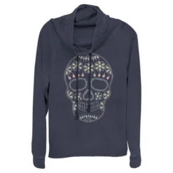 Junior's Lost Gods Halloween Sugar Skull Cowl Neck Sweatshirt 7 Junior's Lost Gods Halloween Sugar Skull Cowl Neck Sweatshirt -Wear for all Store GUEST e7ce91a7 df6a 4e06 a8d1 095e466b5280