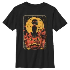 Boy's Lost Gods Halloween Retro Cat Scene T-Shirt -Wear for all Store GUEST e94da1d3 9d64 41b1 8ddd 4e39c5b16de0