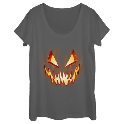 Women's Lost Gods Evil Pumpkin Face Scoop Neck 4 Women's Lost Gods Evil Pumpkin Face Scoop Neck - Image 4