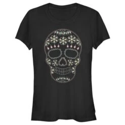 Junior's Lost Gods Halloween Sugar Skull T-Shirt -Wear for all Store GUEST ee635a4b 9ee1 4d85 90bb b1f0284bdc72