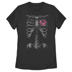 Women's Lost Gods Halloween Skeleton Rib Cage Heart T-Shirt 6 Women's Lost Gods Halloween Skeleton Rib Cage Heart T-Shirt -Wear for all Store GUEST f40ce963 9d11 43e7 8bf7 7d322eeac281