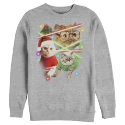 Men's Lost Gods Laser Cats Sweatshirt -Wear for all Store GUEST f52fa0ad d94f 4d9b 801f 91c47c73ff00