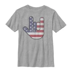 Boy's Lost Gods Fourth Of July American Love Sign T-Shirt -Wear for all Store GUEST f6649e0d 839e 4737 9ec5 03b708ec2ad9