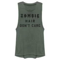 Junior's Lost Gods Halloween Zombie Hair Don't Care Festival Muscle Tee -Wear for all Store GUEST fa9f7ff8 44b0 4603 9736 dece5ed9f488
